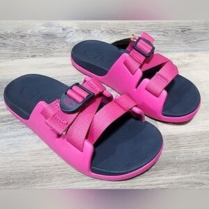 Chaco Kid's Chillos Slides - Magenta Size 2 - New In Box